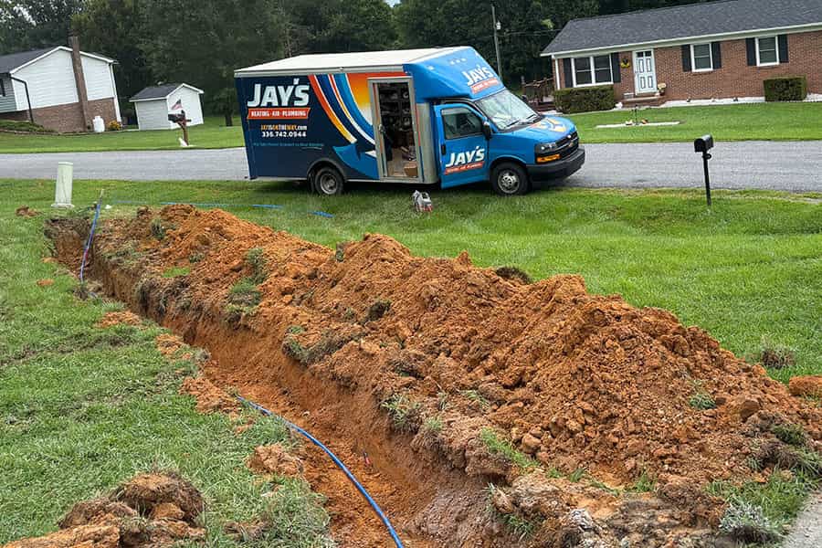Professional plumbing service performed in Mount Airy, NC