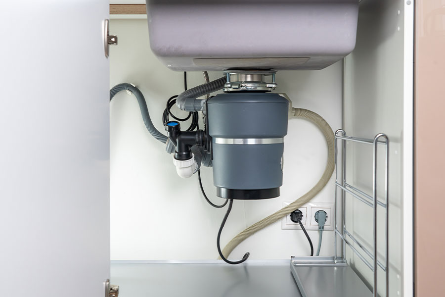 New garbage disposal replacement in Mount Airy home