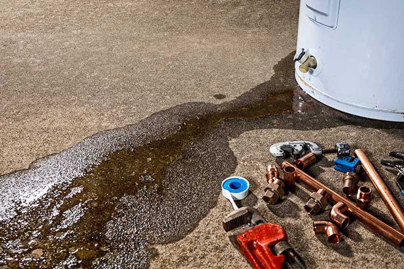 Urgent water heater repair due to leak in Mount Airy NC